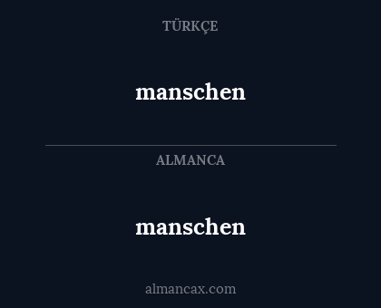 manschen - manschen