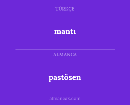 pastösen - mantı