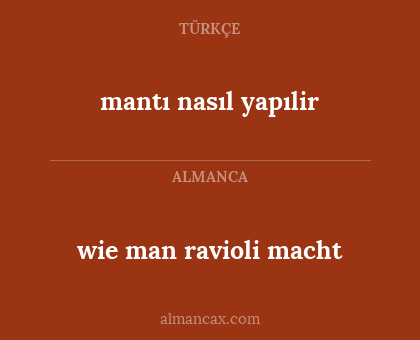 wie man ravioli macht - mantı nasıl yapılir