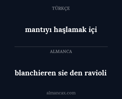 blanchieren sie den ravioli - mantıyı haşlamak içi