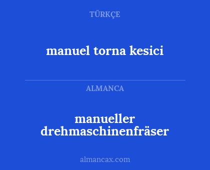 manueller drehmaschinenfräser - manuel torna kesici