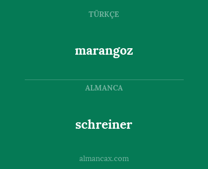 schreiner - marangoz