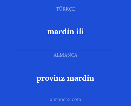 mardin ili - provinz mardin