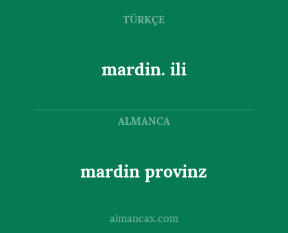 mardin. ili - mardin provinz