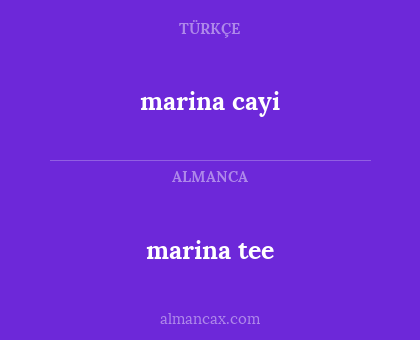 marina cayi - marina tee