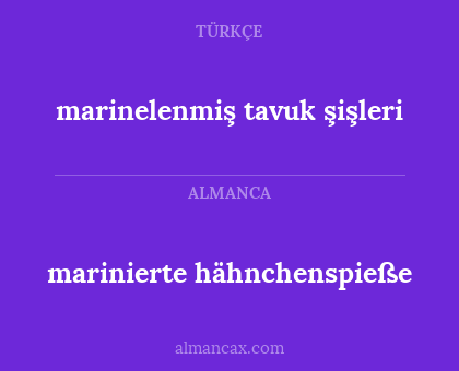 marinierte hähnchenspieße - marinelenmiş tavuk şişleri