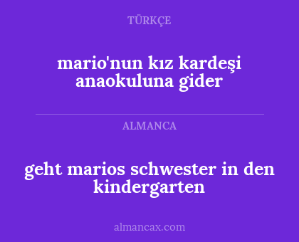 geht marios schwester in den kindergarten - mario'nun kız kardeşi anaokuluna gider