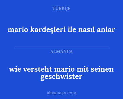 mario kardeşleri ile nasıl anlar - wie versteht mario mit seinen geschwister