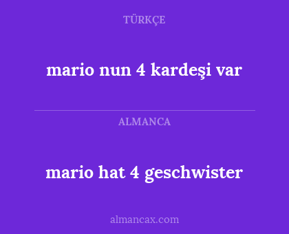 mario hat 4 geschwister - mario nun 4 kardeşi var
