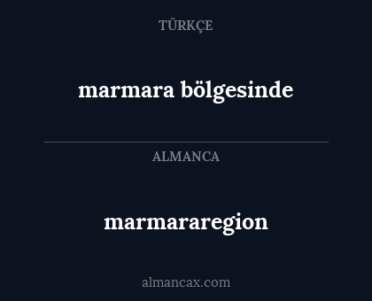 marmararegion - marmara bölgesinde