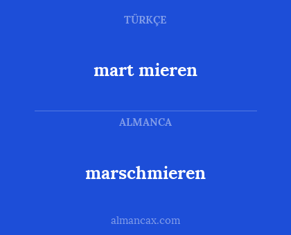 mart mieren - marschmieren