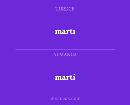 marti - martı