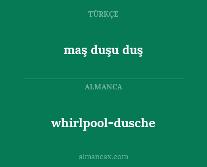 whirlpool-dusche - maş duşu duş