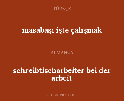 masabaşı işte çalışmak - schreibtischarbeiter bei der arbeit