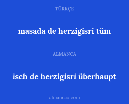 masada de herzigisri tüm - isch de herzigisri überhaupt
