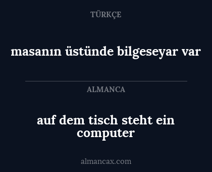 auf dem tisch steht ein computer - masanın üstünde bilgeseyar var