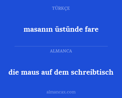 masanın üstünde fare - die maus auf dem schreibtisch
