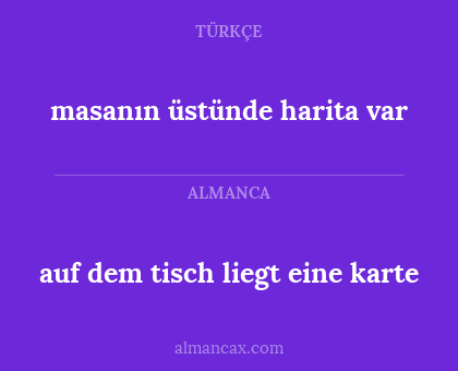 masanın üstünde harita var - auf dem tisch liegt eine karte