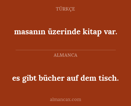 masanın üzerinde kitap var. - es gibt bücher auf dem tisch.