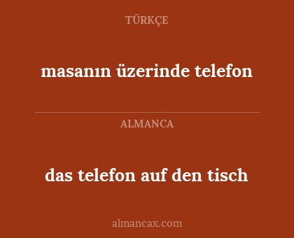 masanın üzerinde telefon - das telefon auf den tisch