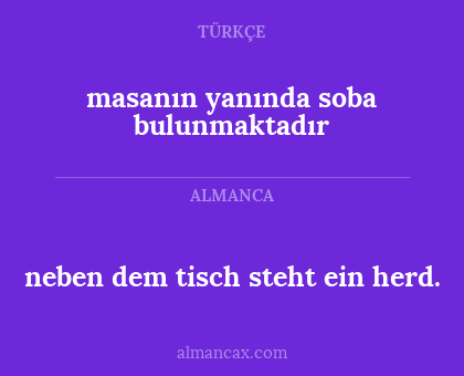 masanın yanında soba bulunmaktadır - neben dem tisch steht ein herd.