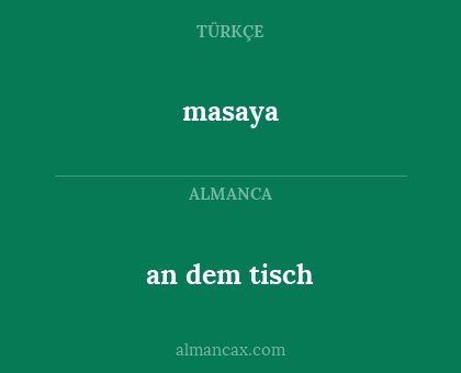 masaya - an dem tisch