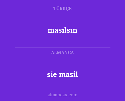 masılsın - sie masil