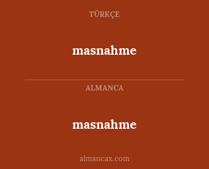 masnahme - masnahme
