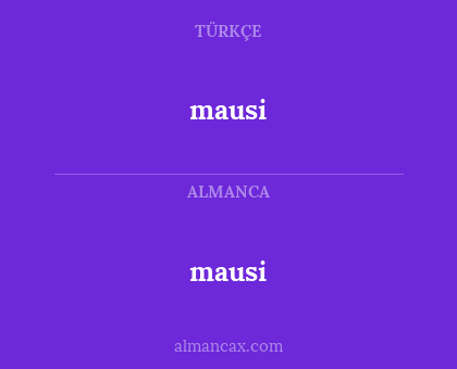 mausi - mausi
