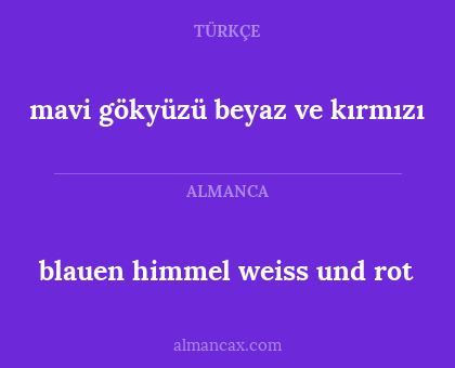blauen himmel weiss und rot - mavi gökyüzü beyaz ve kırmızı