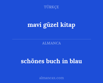 schönes buch in blau - mavi güzel kitap