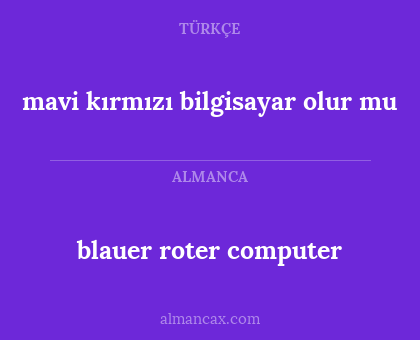 blauer roter computer - mavi kırmızı bilgisayar olur mu