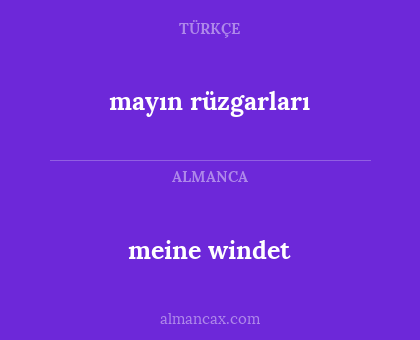 meine windet - mayın rüzgarları
