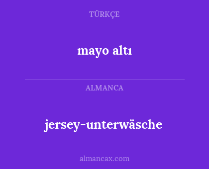 jersey-unterwäsche - mayo altı