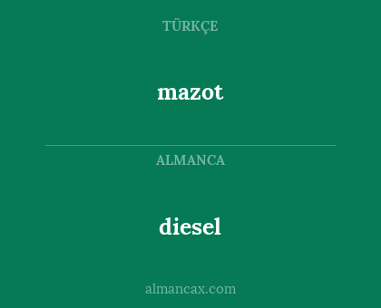 diesel - mazot