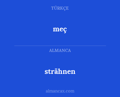 strähnen - meç