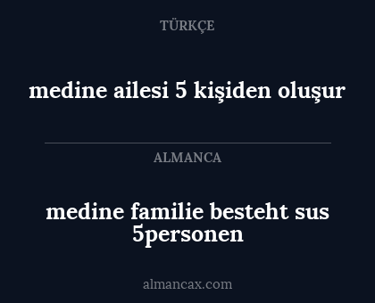 medine ailesi 5 kişiden oluşur - medine familie besteht sus 5personen