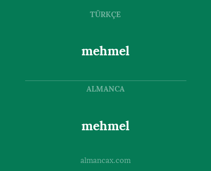 mehmel - mehmel