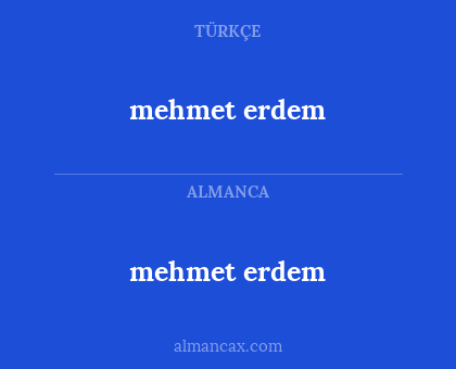 mehmet erdem - mehmet erdem