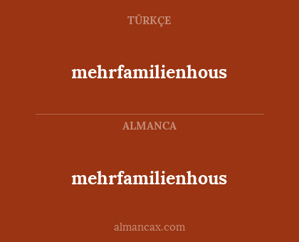 mehrfamilienhous - mehrfamilienhous