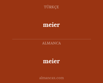 meier - meier
