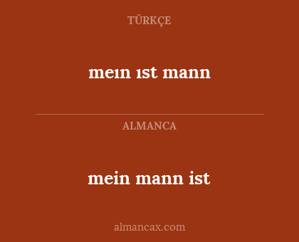 meın ıst mann - mein mann ist
