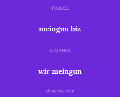 wir meingun - meingun biz
