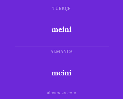 meini - meini