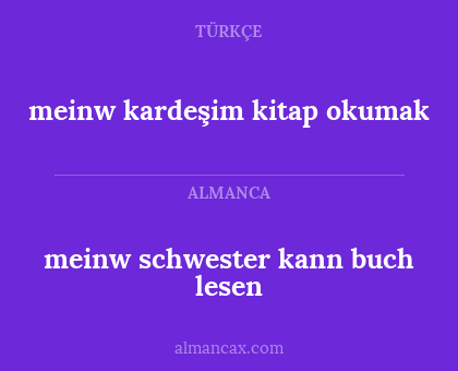 meinw kardeşim kitap okumak - meinw schwester kann buch lesen