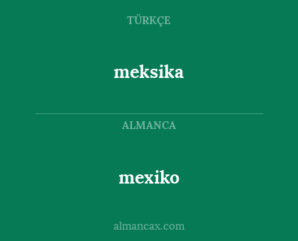 meksika - mexiko