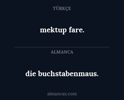 mektup fare. - die buchstabenmaus.