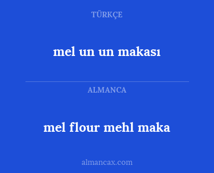 mel flour mehl maka - mel un un makası
