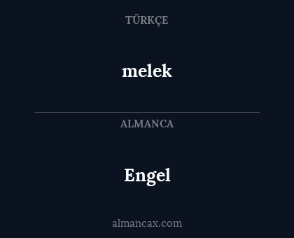 Engel - melek