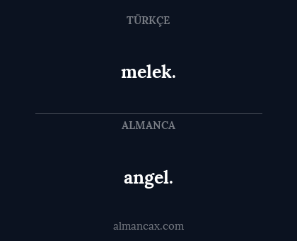 melek. - angel.